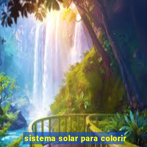 sistema solar para colorir