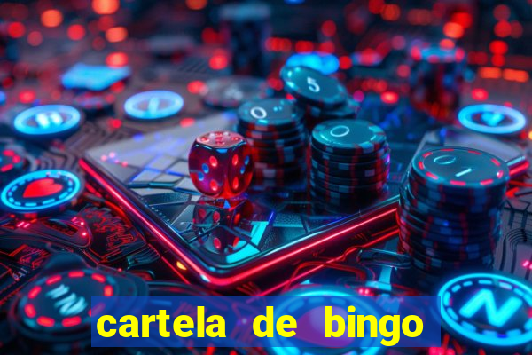 cartela de bingo cha de panela